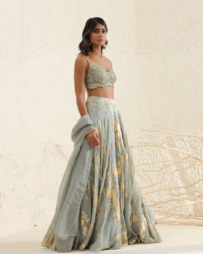 Periwinkle Lehenga Set