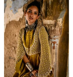 Phalghuni Zardozi Anarkali Set