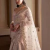 Pink Fit And Flare Lehenga Set