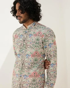 Pink Mosaiq Garden Kurta Set