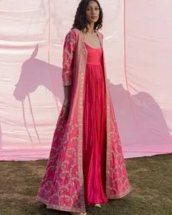 Pink Rani Sa Anarkali Set