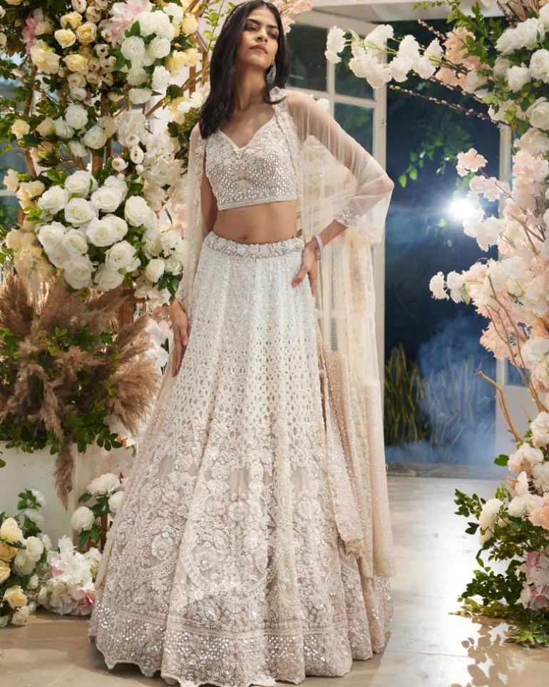 Pink Sage Lehenga Set