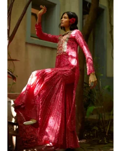 Pink Sharara Set