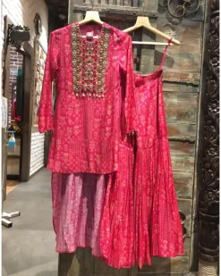 Pink Sharara Set
