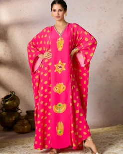 Pink Trinkets Kaftan