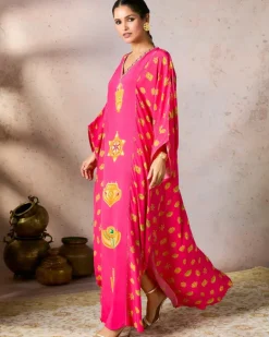 Pink Trinkets Kaftan