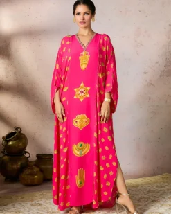 Pink Trinkets Kaftan