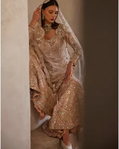 Pink Trishya Gharara Set