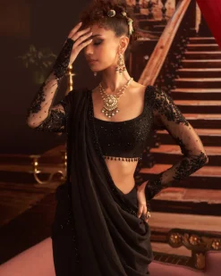 Pinky Sari Set