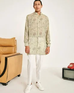 Pista Gulfam Malai Cotton Kurta Pajama Set