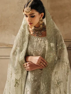 Pistachio Tissue Side Slit Dress