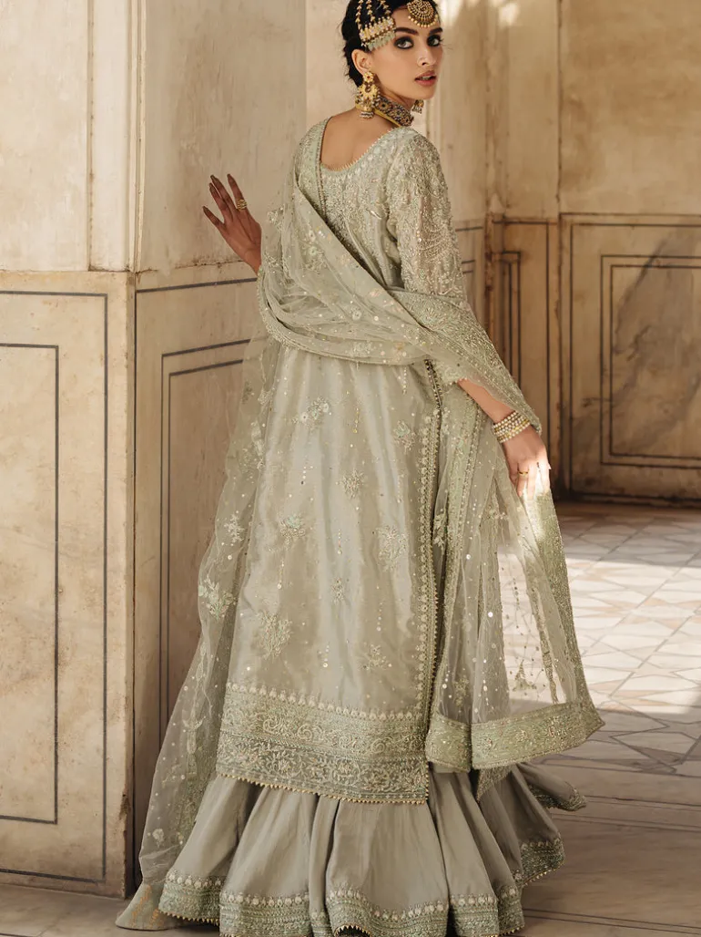 Pistachio Tissue Side Slit Dress