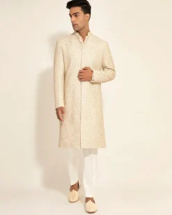 Plant Dhup Chao Beaded Sherwani Set