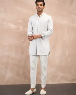 Powder Blue Inara 3.0 Foe Nehru Jacket Set