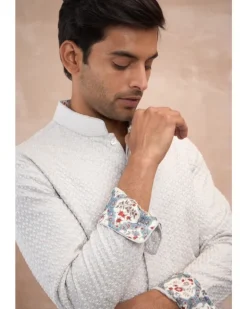 Powder Blue Inara 3.0 Foe Nehru Jacket Set