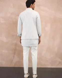 Powder Blue Inara 3.0 Foe Nehru Jacket Set