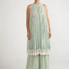 Powder Mint Green Chandelier Drop Kurta Set