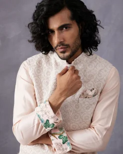 Powder Pink Dori Kurta Set
