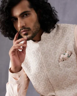 Powder Pink Dori Kurta Set