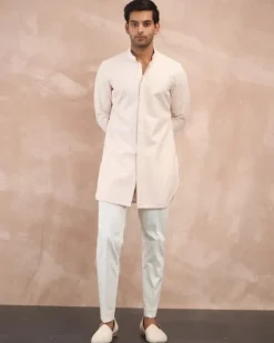 Powder Pink Inara 3.0 Foe Nehru Jacket Set