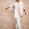 Powder Pink Inara Motif Foe & Sb Kurta Set