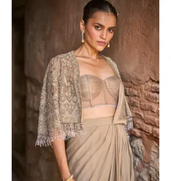 Prashma Corset Sari Set