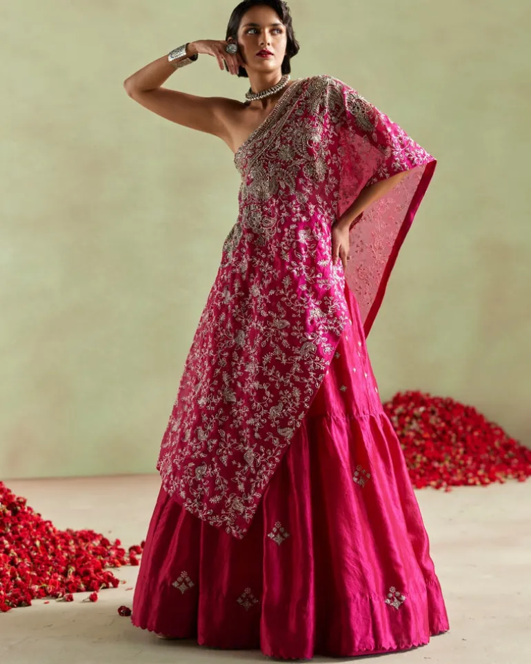 Preetha Kaftan Lehenga Set