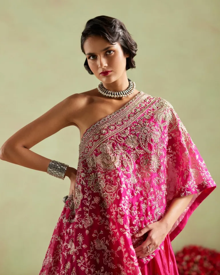 Preetha Kaftan Lehenga Set
