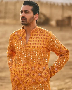 Printed Kasundi Kurta Set
