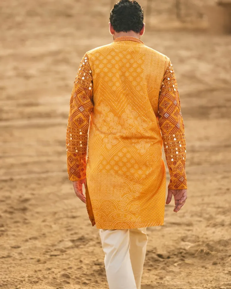Printed Kasundi Kurta Set