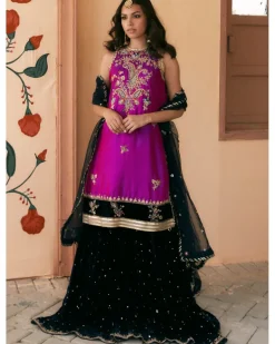 Purple Natasha Kurta Set