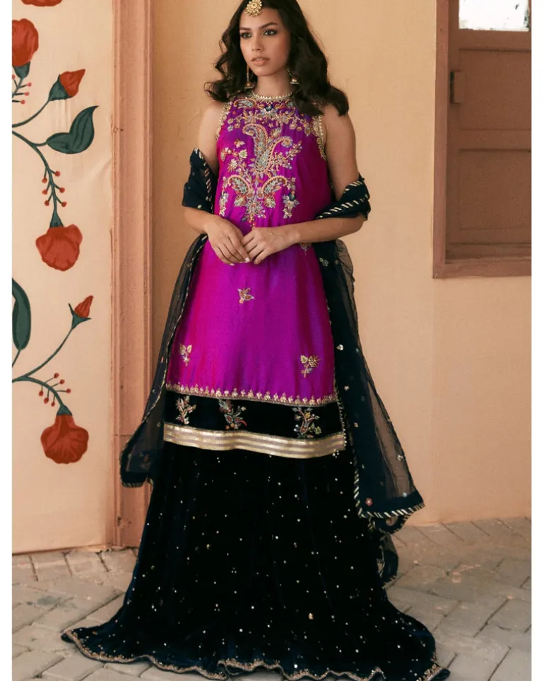 Purple Natasha Kurta Set