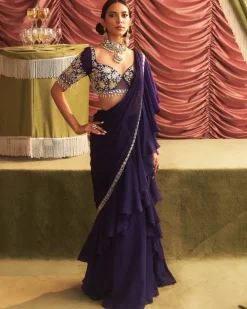 Pushpa Concept Sari Set