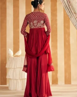 Qasida Short Anarkali Set