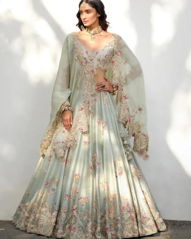 Rachel Raw Silk Lehenga Set