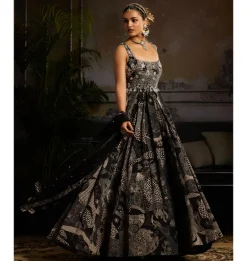 Radiant Noir Anarkali Set