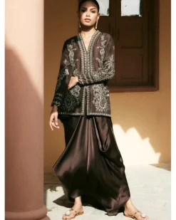 Rani Jacket And Pinched Skirt Set