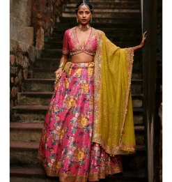 Rani Pink Shimmy Shimmy Lehenga Set