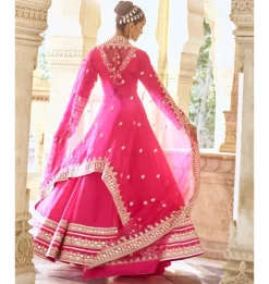 Rani Pink Srivani Anarkali Set