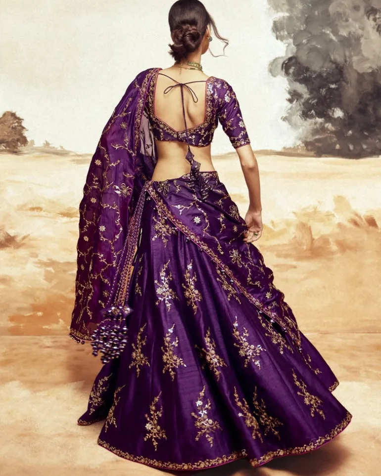 Ranisa Baingani Lehenga Set