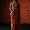 Raspberry Sari Set