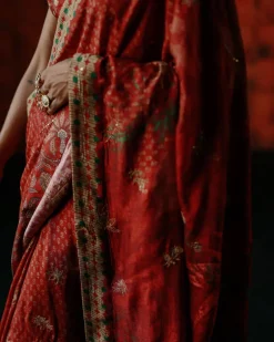 Raspberry Sari Set