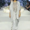 Razia Grey Embroidered Kaftan And Jogger Salwar Set