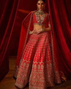 Red Aradhya Lehenga Set