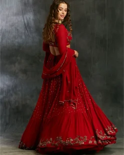 Red Boot Lehenga Set