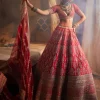 Red Loop Lehenga Set
