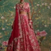 Red Print Starlet Lehenga Set