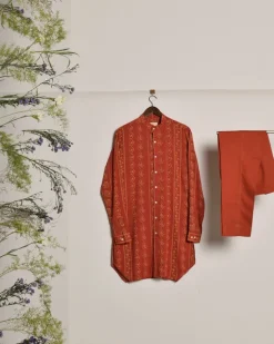 Red Riviera Kurta & Pajama