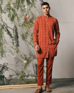 Red Riviera Kurta & Pajama