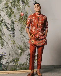 Red Roma Kurta & Pajama